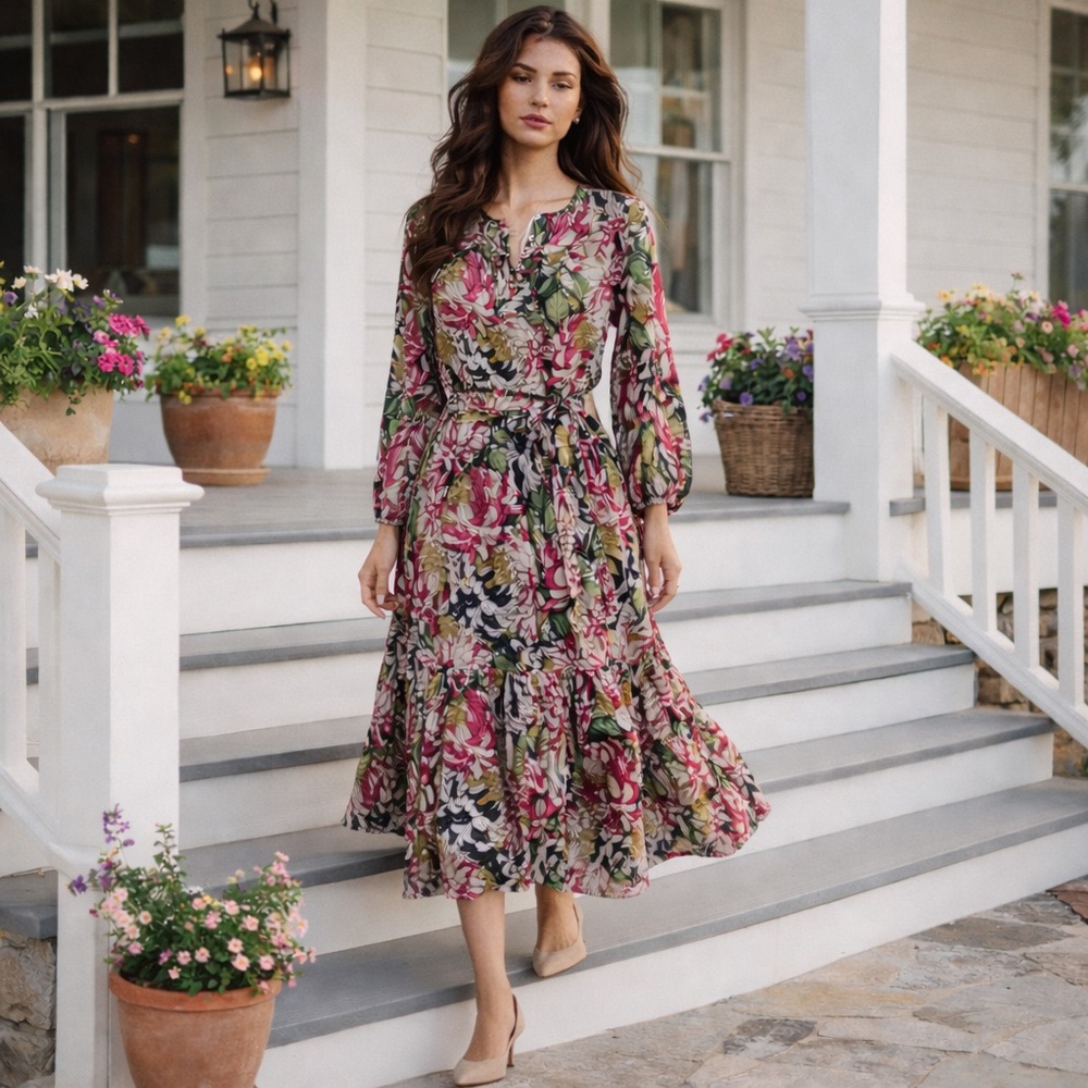 NEW Olivia James Maeve Peony Dress